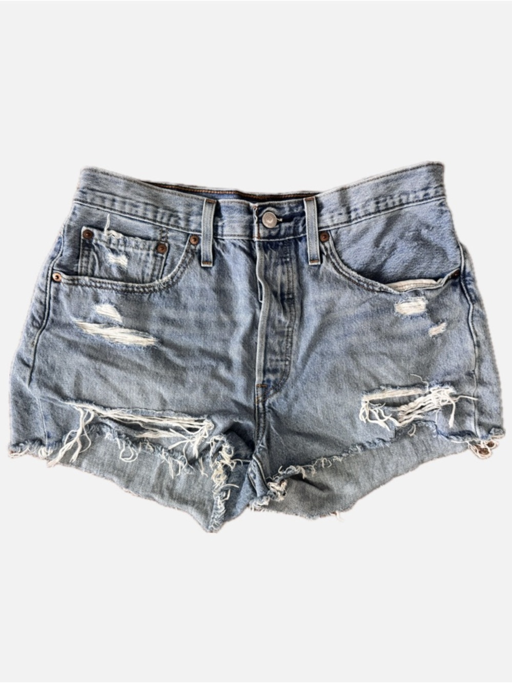 Levi 501 Distressed Shorts